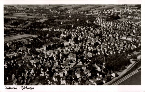 Postcard Böckingen Heilbronn am Neckar, aerial photograph