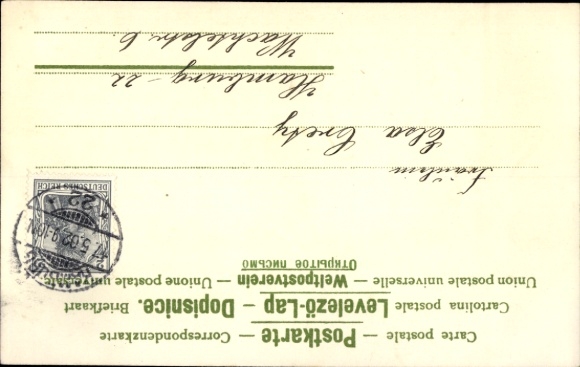 litho Gefeliciteerd Pinksteren, engelen, berken, bloemen