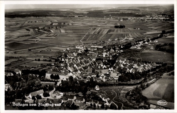 Ak Hüfingen im Schwarzwald, Fliegeraufnahme