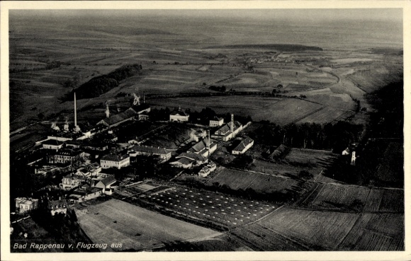 Postcard Bad Rappenau in Baden, aerial photograph