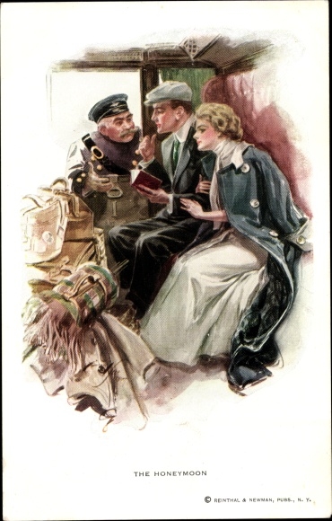 Artist Postcard Boileau, Philip, The Honeymoon
