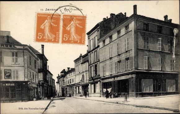 Ak Jarnac Charente, Rue Gambetta