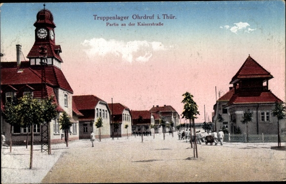 PC Ohrdruf in Thuringia, military camp, Kaiserstrasse