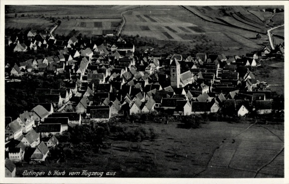 Ak Eutingen im Gäu Württemberg, luchtfoto