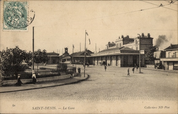 CPA Saint-Denis Seine-Saint-Denis, La Gare