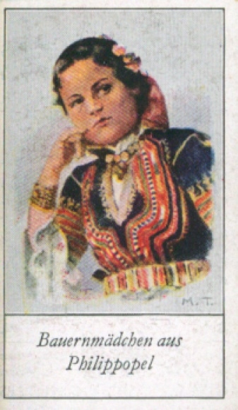 Collector's picture The peoples of Europe, a contribution to racial science, 291 peasant girls from Plovdiv
