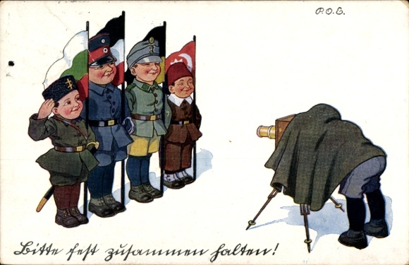 Artist Postcard Engelhard, POE, Children as Soldiers, Photographer, Brotherhood in Arms