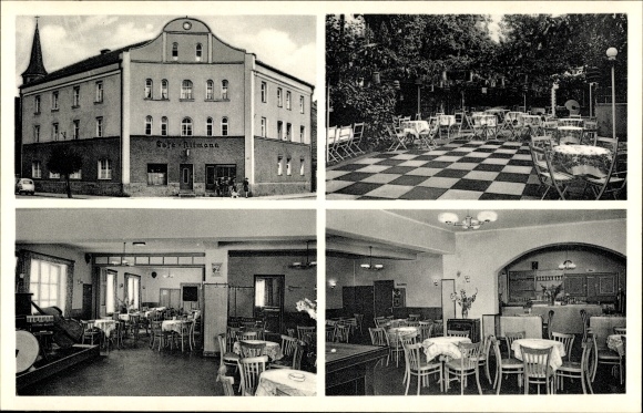 Postcard Plattling im Gäuboden Niederbayern, concert and dance café Altmann, Preysingstraße 11