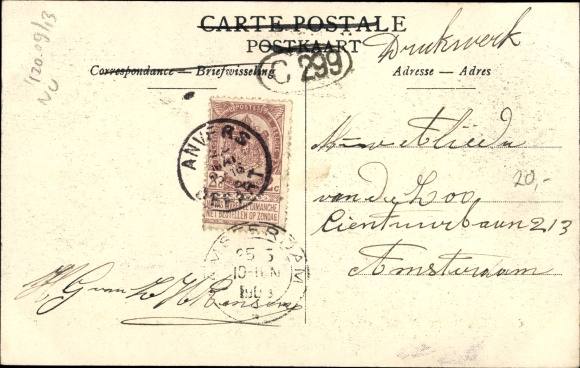 Postcard Contich Kontich Flandern Antwerp, Railway accident, accident de chemin de fer 1908