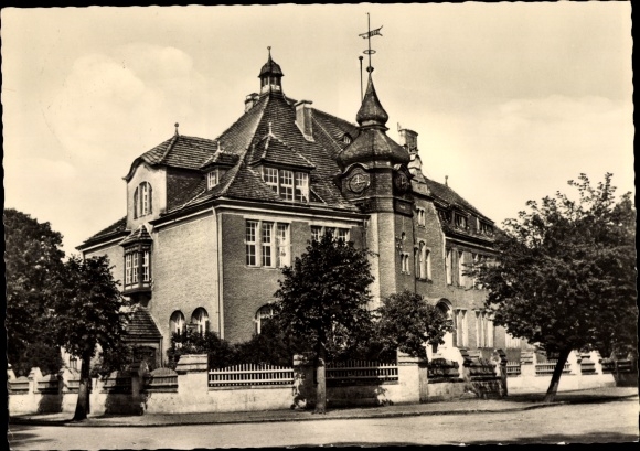 Postcard Bad Wilsnack in the Prignitz, high school
