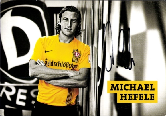 Autogrammkarte Fußballer Michael Hefele, SG Dynamo Dresden, Autogramm