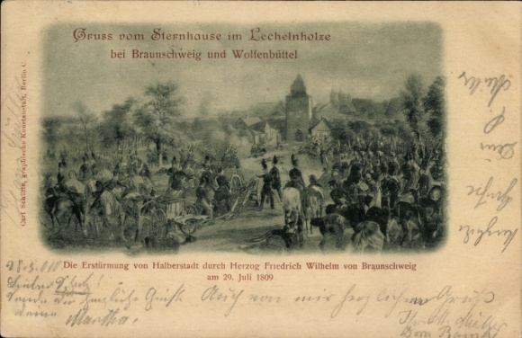 PC Halberstadt am Harz, The Storming by Duke Friedrich Wilhelm of Brunswick 1809