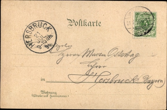 Chromo-Litho Wœrth Wörth an der Sauer Alsace Bas Rhin, salute from the battlefields, monuments