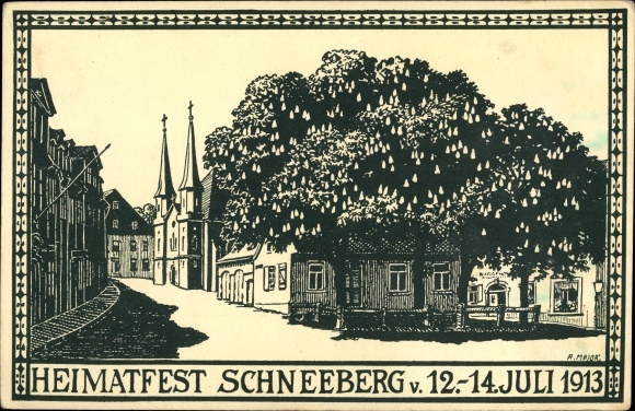 Artist PC Schneeberg in the Ore Mountains, Hauptwache, Fürstenplatz, Hospitalkirche, Heimatfest 06/12/13