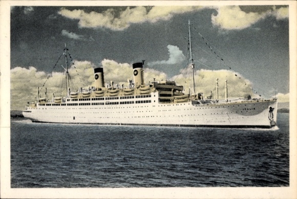 Ak stoomboot MS Italia, Home Lines