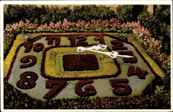 PC Zittau in der Oberlausitz, flower clock
