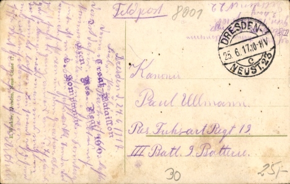 Postcard Dresden Trachenberge, Gasthof Wilder Mann, owner Gustav Opitz
