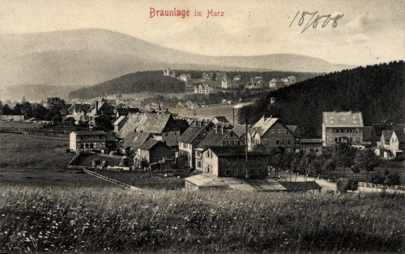 Postcard Braunlage in the Upper Harz, Panorama