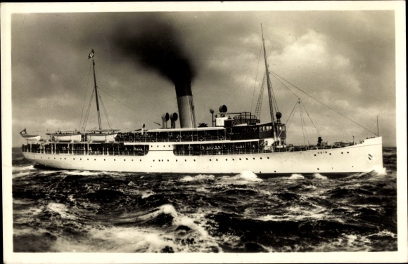 Ak Oostzee stoomboot SS Odin, Braeunlich Stettin