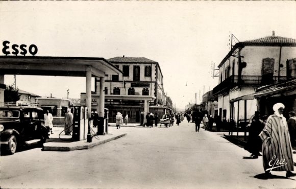 Ak Khenchela Algerien, Esso Tankstelle