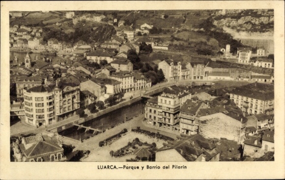 Ak Luarca Spanje, Pilarin Park en omgeving