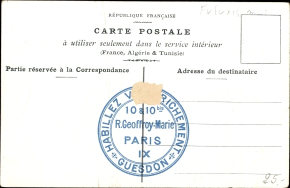 Artist Postcard Au sommet de l&#39;Himalaya, advertisement, Tailor Guesdon, Paris IX