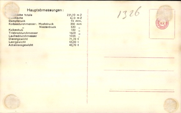 Postcard K. k. Austrian State Railways, series 10, type Gölsdorf, steam locomotive