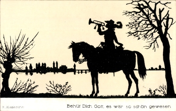 Artist Postcard Kaskeline, F., God bless you, it would have been so beautiful