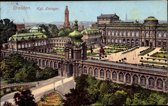 10 alte Ak Dresden, diverse Ansichten