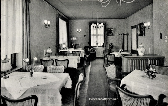 Ak Flammersfeld in het Westerwald, Hotel Bergischer Hof, lounge