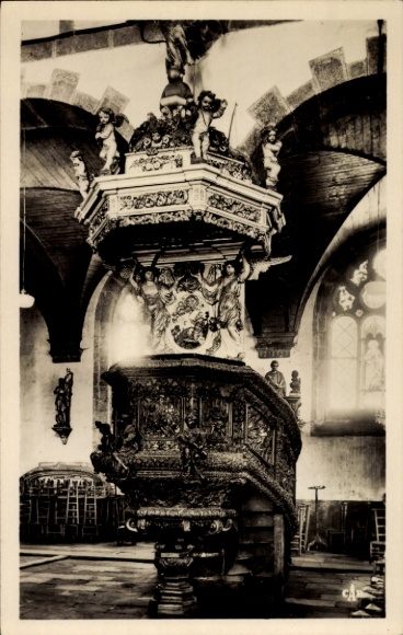Postcard Saint Thégonnec Finistère, La Chaire
