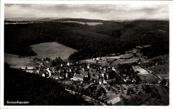Postcard Bebenhausen Tübingen am Neckar, aerial photograph
