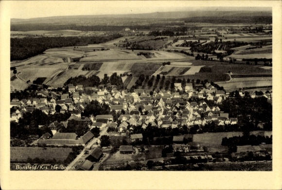 Postcard Bonfeld Bad Rappenau in Kraichgau Baden, aerial photograph