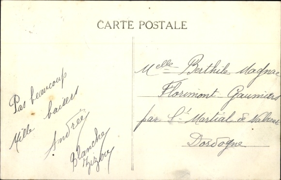 Postcard Beaumont du Perigord Dordogne, , Research of the truff and L'arret