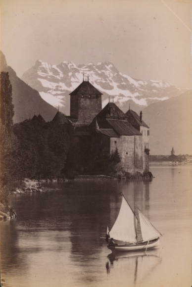 Photo Chillon Lac Léman Kt. Vaud Switzerland, Dent di Midi, August 1891