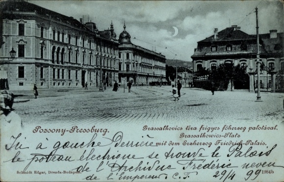 Moonlight KP Pozsony Pressburg Bratysława Słowacja, Pałac Arcyksięcia Fryderyka