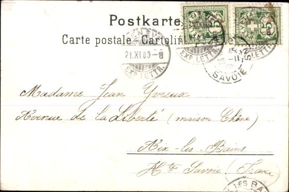CPA Genève Suisse, Panorama, Genevoise