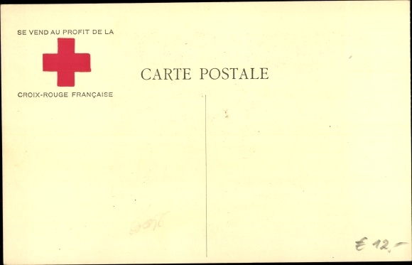 Artist Postcard The Kultur has passed through here, Victims of War, Crazy Mother, Croix Rouge Francaise