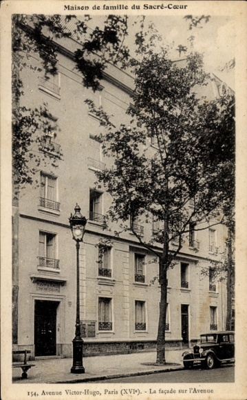Ansichtkaart Parijs XVI., Avenue Victor Hugo, Maison de famille du Sacré Coeur