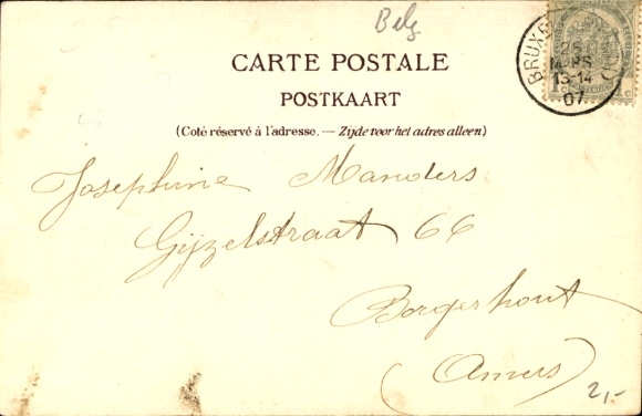 Postcard Brussels Brussels, Guides Barracks