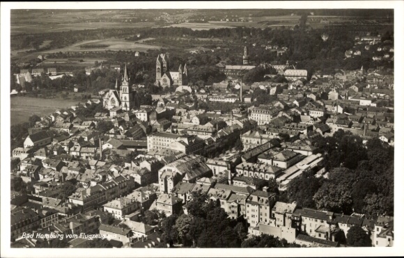 Postcard Bad Homburg vor der Höhe Hessen, aerial photograph