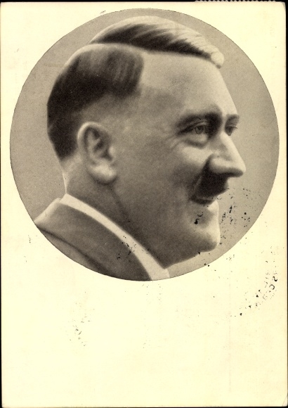 Postcard Hitler Portrait, Männer der Zeit No. 91