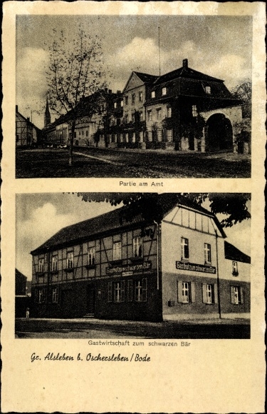 PC Großalsleben Gröningen an der Börde, inn to the black bear, lot with office
