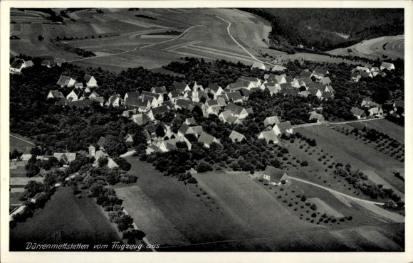 Postcard Dürrenmettstetten Sulz am Neckar, aerial photograph