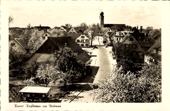 Postcard Kressbronn am Bodensee, street section
