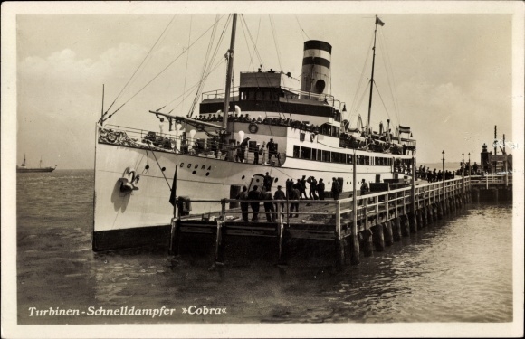 PC HAPAG steamer Cobra, seaside resort service