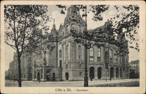 Postcard Cologne on the Rhine, Cologne a. Rh., Opera House