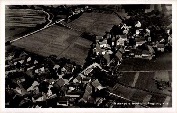 Postcard Eschenau Runkel an der Lahn, general view, aerial photograph