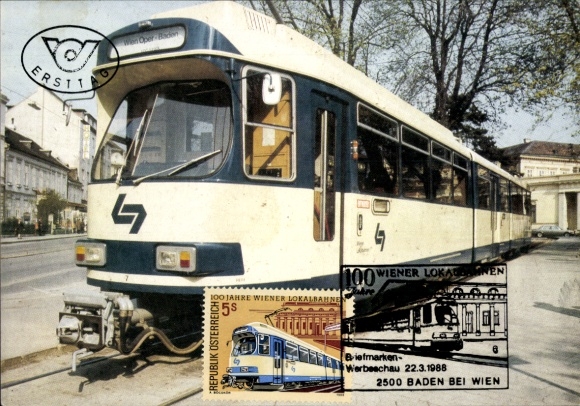 KP 100 lat Wiedeńskich Kolei Lokalnych, Tramwaj Wiedeń-Opera do Baden, Pierwszy dzień