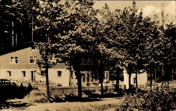 Ak Carlsfeld Eibenstock im Erzgebirge, Ortsteil Wiltzschmühle, Ferienheim